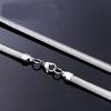 1pc Silvery Flat Snake Bone Chain Necklace HipHop Necklace for Women Fashion Jewelry