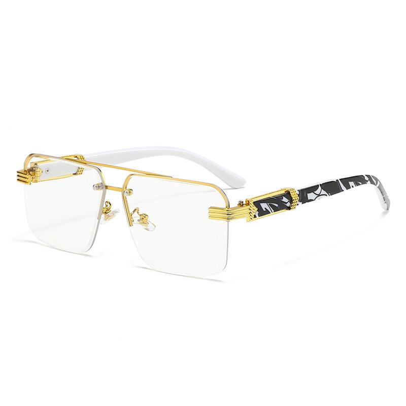 Men's Fashion Rimless Driving Sunglasses - European & American Style