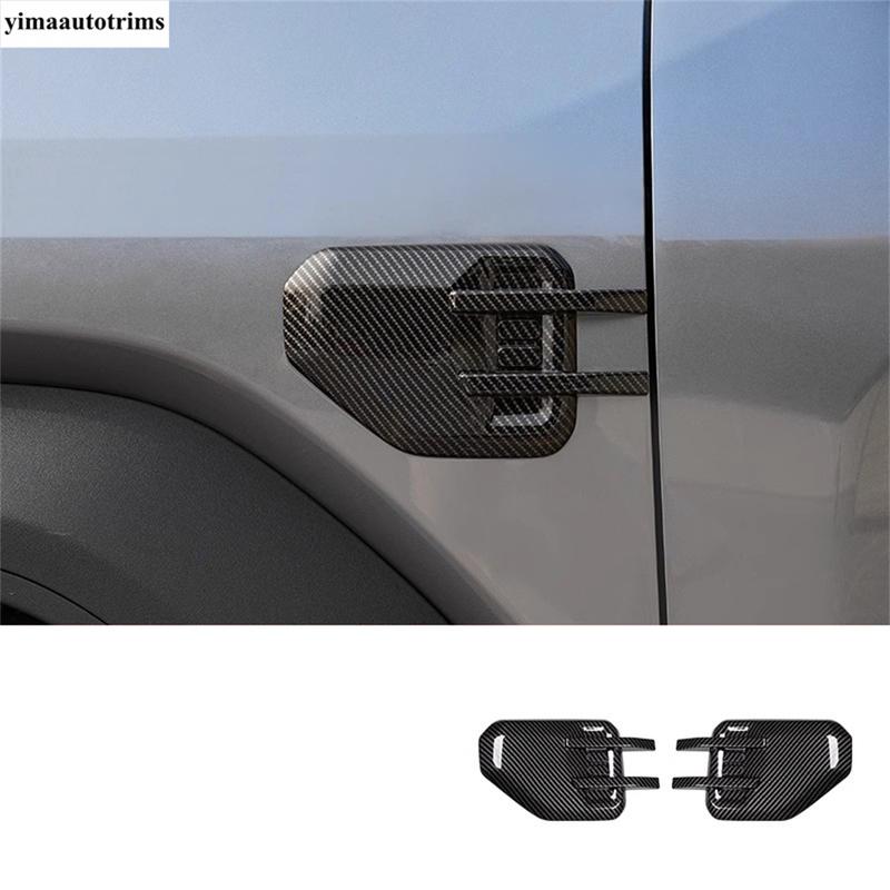 Car Door Handle Bowl / Rearview Mirror / Rear Tail Light Cover Trim For BYD Leopard 5 2024 2025 5D Carbon Fiber Look Accessories