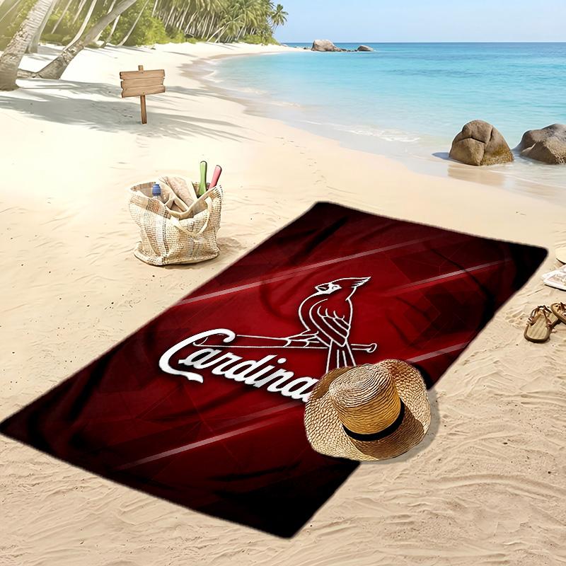 St. Louis Cardinals Print Beach Towel Soft Portable Quick?dry Towel For Pool Summer Vacation Outdoor Sport