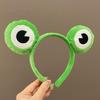 Cosplay Party Cute Green Frog Headband Woman Girls Makeup Washing Face Headwear