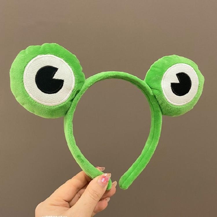 Cosplay Party Cute Green Frog Headband Woman Girls Makeup Washing Face Headwear