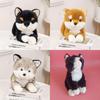 And Realistic Fluffy Plush Husky Dog Doll Highquality Stuffed Animal For Children