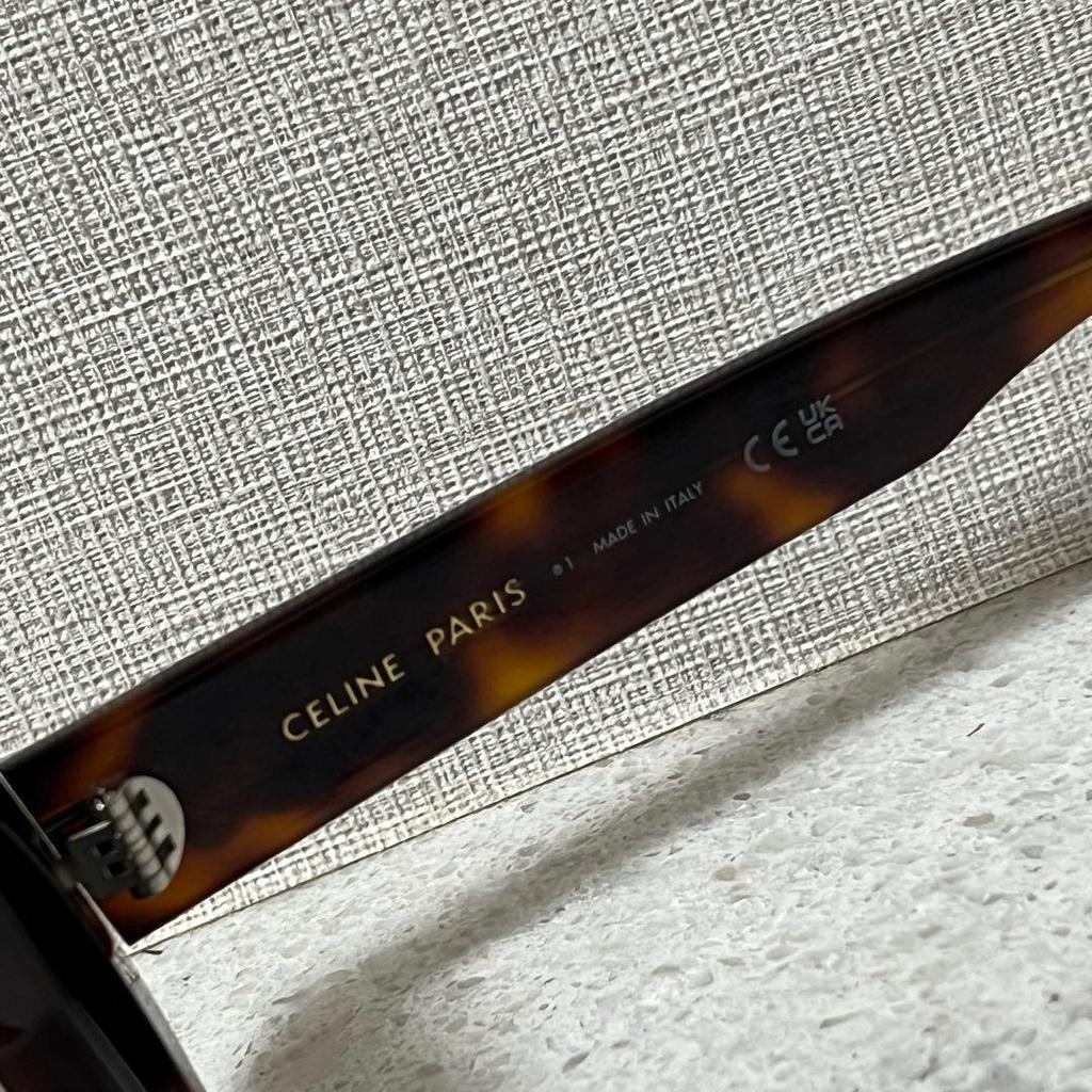 Used Unused CELINE Sunglasses Triomphe Macadam with Case Bag