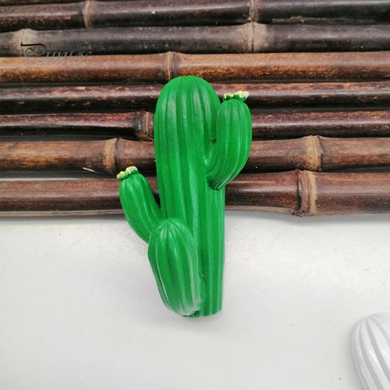 Heavy Duty Sticky Hangers Cute Cactus Adhesive Hook, Nail-Free Resin Strong Load-Bearing Hanger, Multi Purpose Wall Mount Organizer for Kitchen Towels