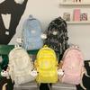 Schoolbag1011 New INS High-Appearance Embroidered Backpack Backpack for Female Students Large Capacity Lightweight Waterproof Travel Backpack