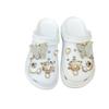 New Fit Hole Shoes DIY Accessories Shoe Flower Shoe Buckle Removable Golden Rhinestone Butterfly Flower Set