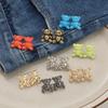 2/4/6PCS Nail Free Seam Free Waist Button Small Bear With Detachable Buckle Seamless Buckle For Jeans Big Bear Animal Shape