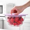 20*20cm Cute Flower Silicone Fresh-keeping Lid Kitchen Round Bowl Lid (No FDA Certificate, BPA Free)