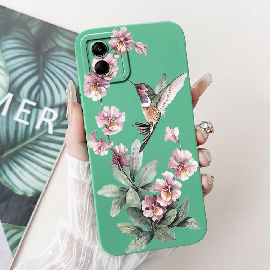 Shockproof Cover For Samsung Galaxy A05 A05s M05 Case New Fashion Flower Soft Silicone Phone Shell For Samsung A05 SM-A055F Capa