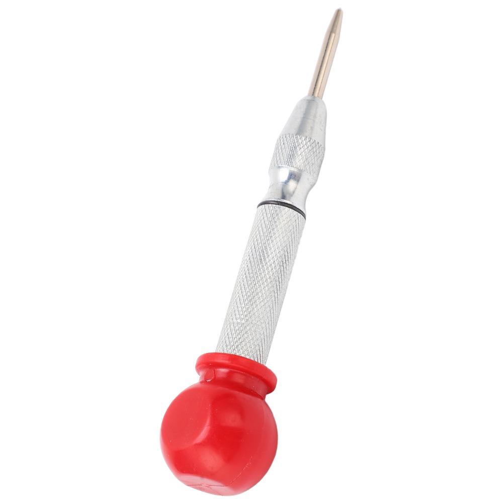 2pcs Knurled Grip Automatic Center Punch Hard Tip Metal Punch Tool Metal Working