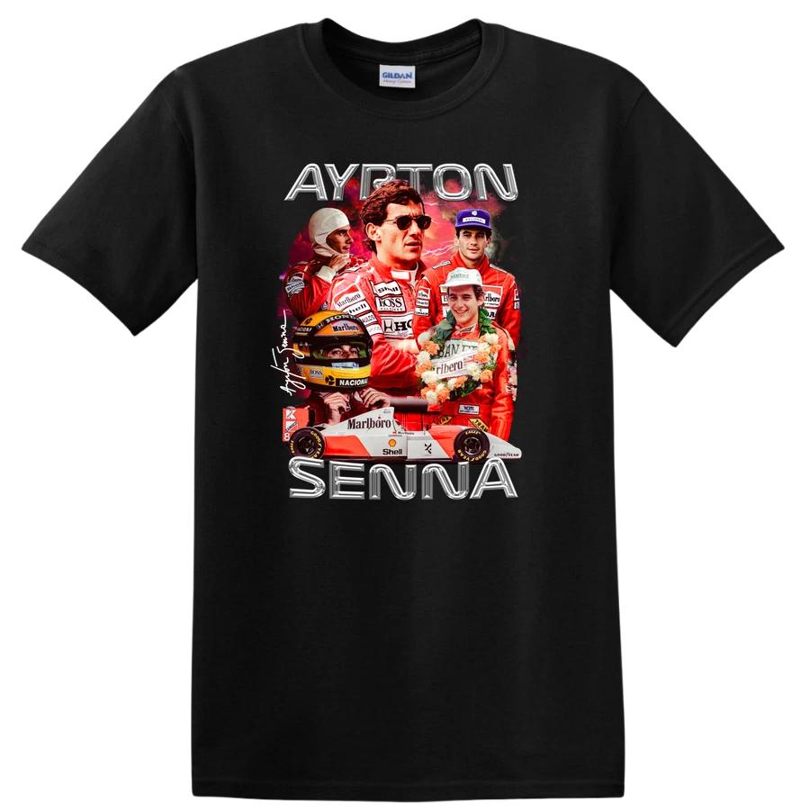 Ayrton Senna T Shirt Legend Formula 1 Racing Fan Tee Gift Vintage Retro M