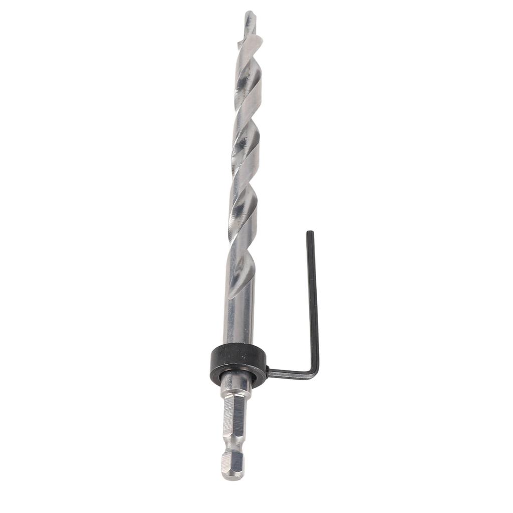 38" Inch Lip And Spur Point Drill Bit with Adjustable Depth Stop for Woodworking
