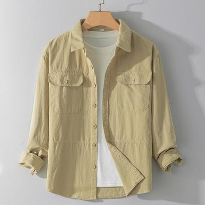Men's Long Sleeve Casual Shirt Jacket