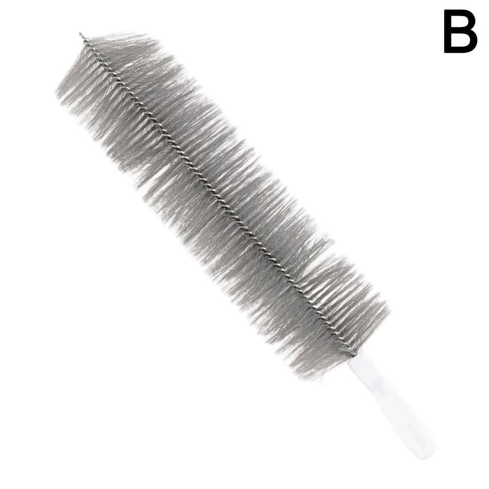 

Многофункциональная щетка для удаления пыли с длинной ручкой, веерная щетка, мягкая щетка для чистки дивана, бытовая подметальная щетка, щетка для кондиционера жалюзи L9R2 серый