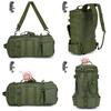Outdoor Fishing Backpack with Rod Holder - Large Capacity Double Shoulder Lure Bag