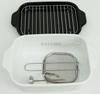 Limited quantity Square Tempura Pan Wide with Fryer Net