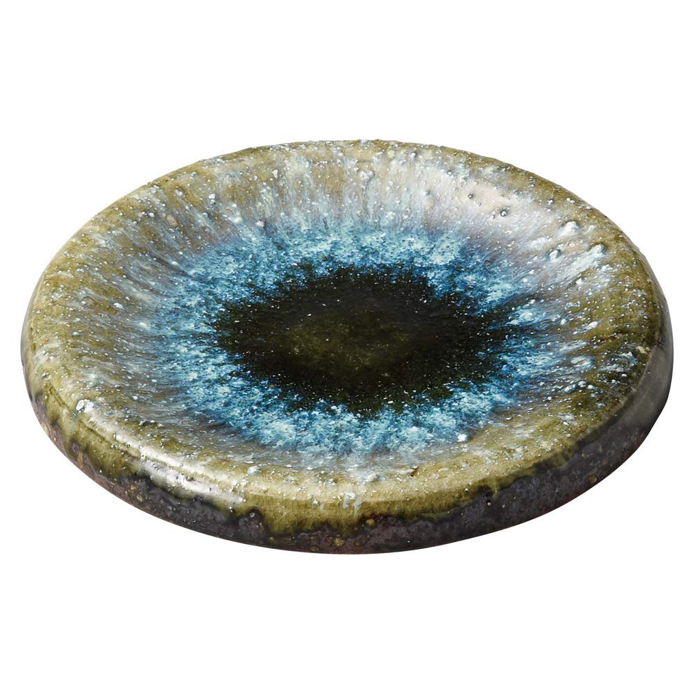 

Marui Seito Shigaraki Ware Hechimon Round Plate, 20cm, Vidro Kiln Change, MR-3-3098