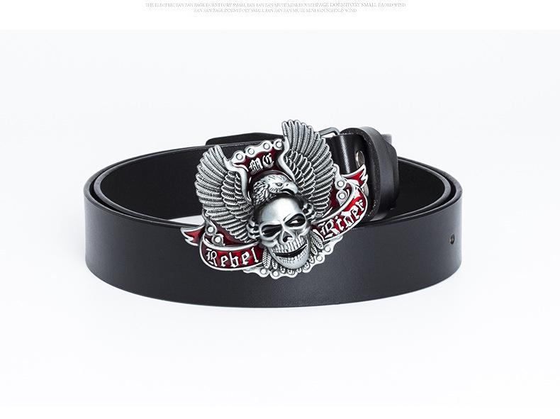 Buffalo Leather Retro Men's Casual Jeans Belt