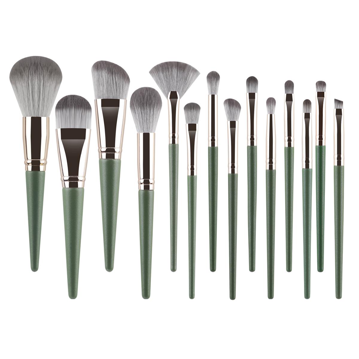 

14Pcs Makeup Brushes Set Large Fluffy Soft Eye Shadow Foundation Brush Women Cosmetic Powder Blush Blending Beauty Make Up Tools