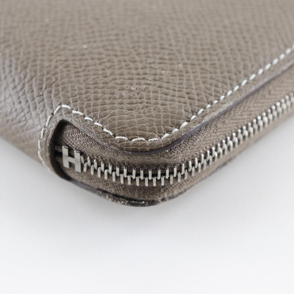 HERMES Azap Long Silk Inn Purse Etope Epsom/silk Women Used