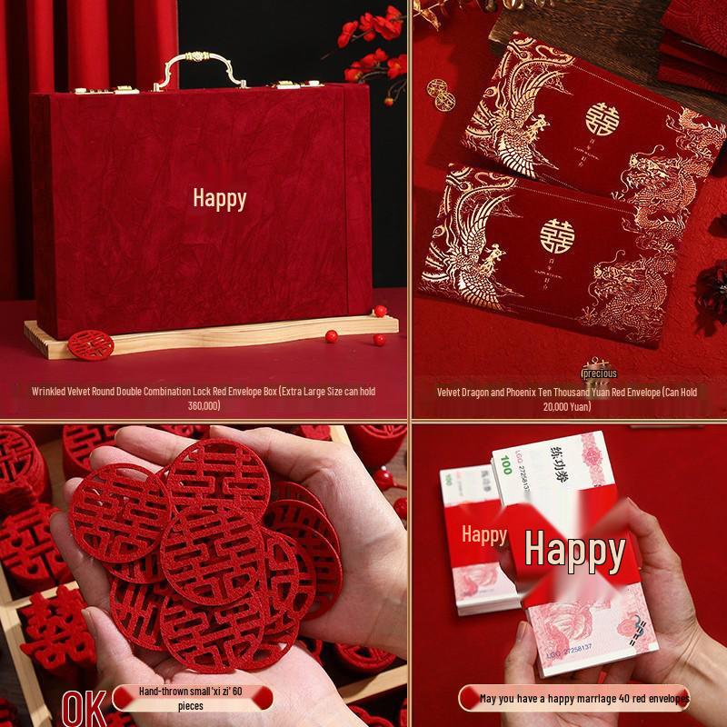 High-End Engagement Cash Gift Box with Combo Lock