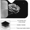 Black And White Flower Windshield Sun Shade Car Front Window Shades For Car Accessories Sun Heat UV Rays Visor For Universal Cars SUV Truck 51 X 27.5