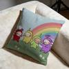 Popular TTeletubbiesed Cushion Cover Soft Decorative Pillow Case Suitable for Bedroom Sofa Car Travel Use