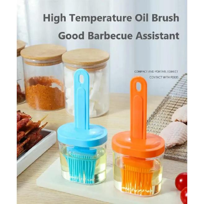 2 Piece Grill Brush Japanese Oil Brush High Temperature Resistant Cuisine Kitchen Household Baking With Bottle Brush