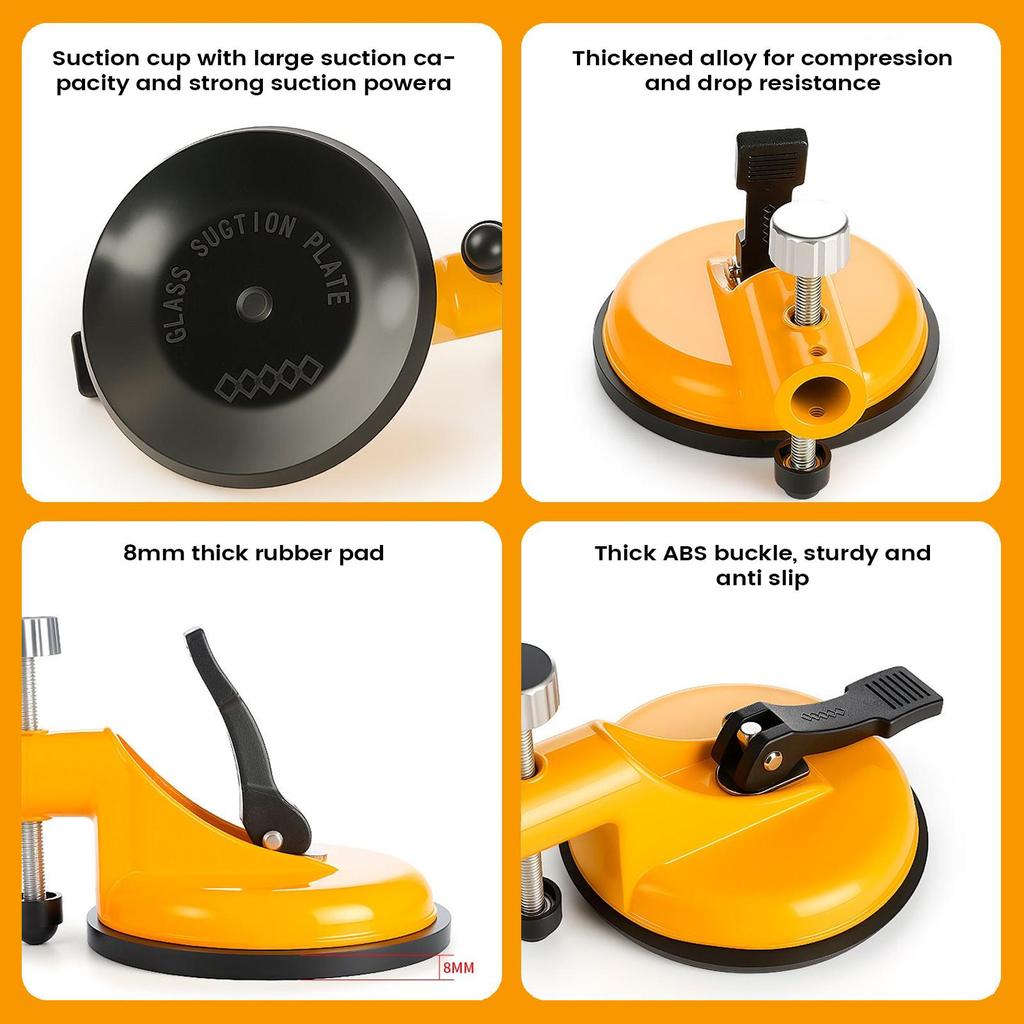 Heavy Duty Floor Gap Fixer Suction Cup Vacuum Grabber for Tile Slat Baseboard Paver Carpentry Construction in Bathroom kitchen