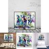 Contemporary Animal Canvas Wall Decoration For Living Room Bedroom With Colorful Horse Pattern
