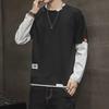 Men's 2022 Autumn Fashion Long-Sleeve Fake Two-Piece Korean Style Loose T-Shirt
