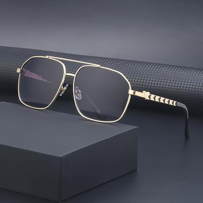 Vintage Double Beam Sunglasses Men'S Sunscreen Driving Sunglasses Glasses Shades