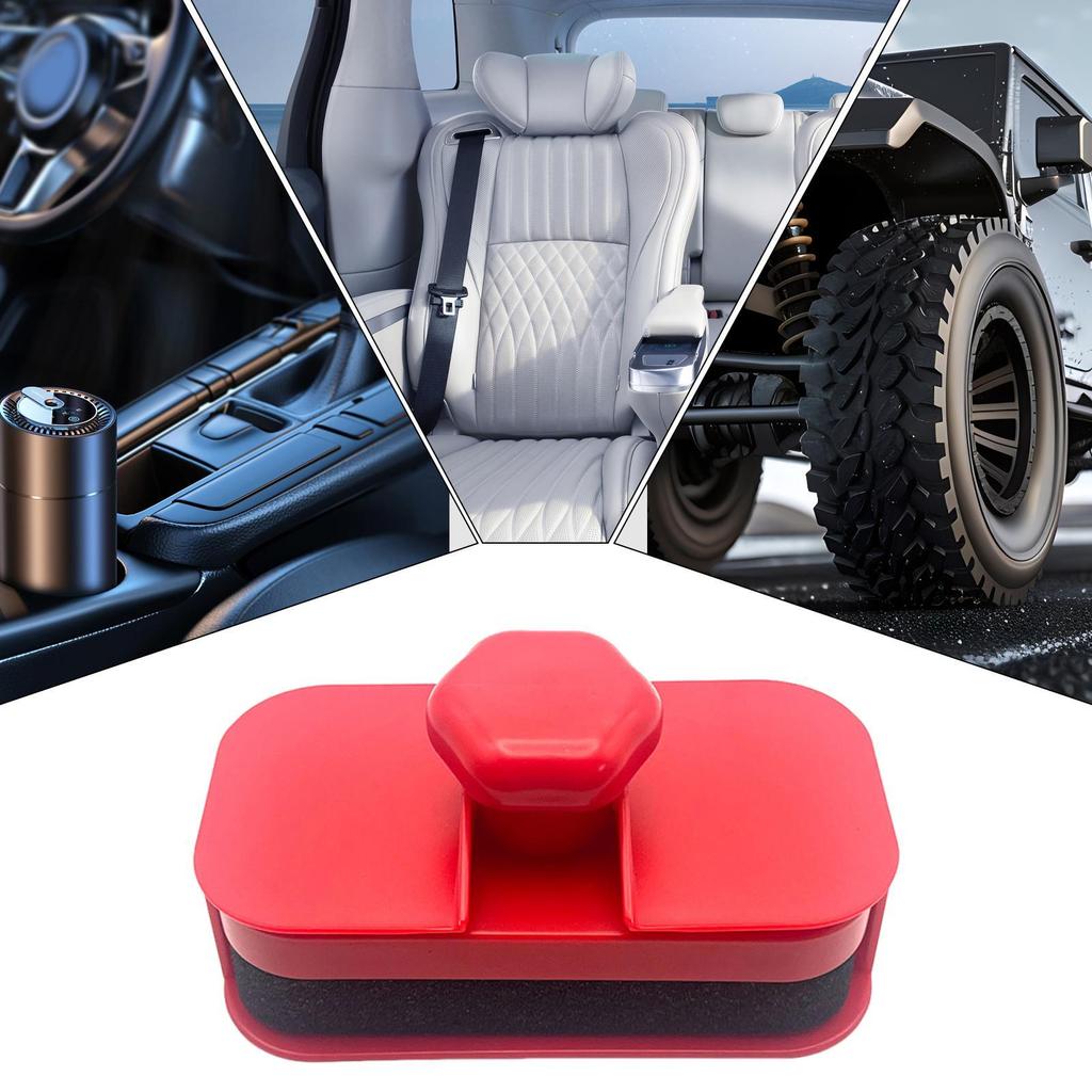 Reusable Car Tire Polish Sponge Brush with Lid, Tire Shine Applicator for Wheel Trim Interior Detailing, Car Truck SUV Cleaning