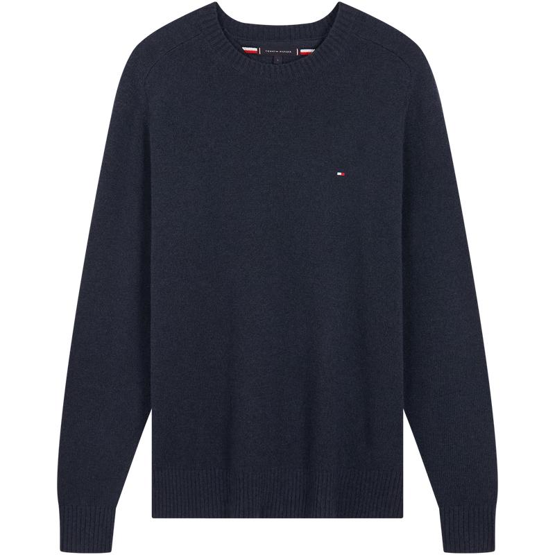 

Мужской плюшевый шерстяной свитер с круглым вырезом Tommy Hilfiger L