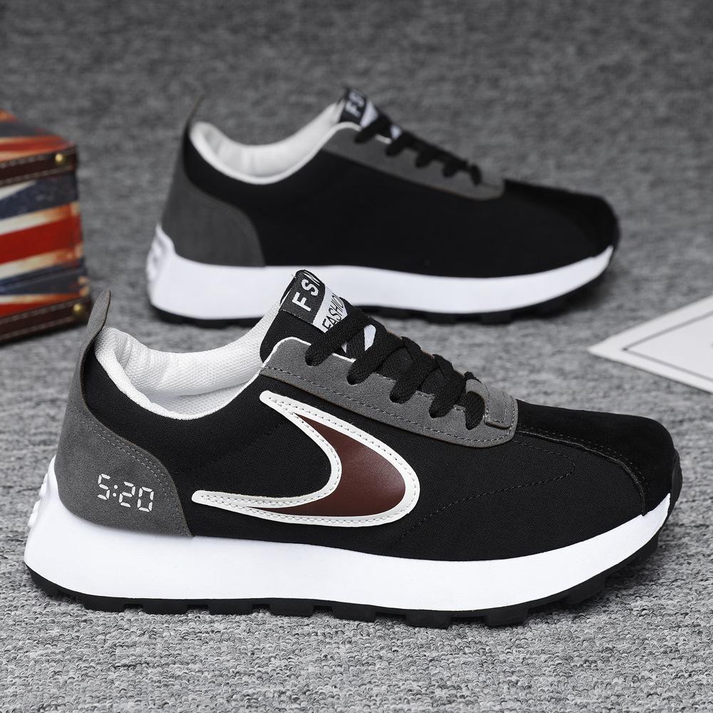 Sportschuhe mit dicker Sohle und Höhenverstärkung, atmungsaktives Spleißen, runde Zehenpartie, Herren- und Damen-Paarschuhe, Forrest-Gump-Schuhe, Herren-Koreanische Version, trendig c