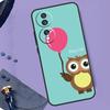 Cute Cartoon Owl Case For Honor X8b X9b X9a X8a X7a X6a X7 X8 X9 Cover For Honor Magic 6 5 Pro 50 70 90 Lite