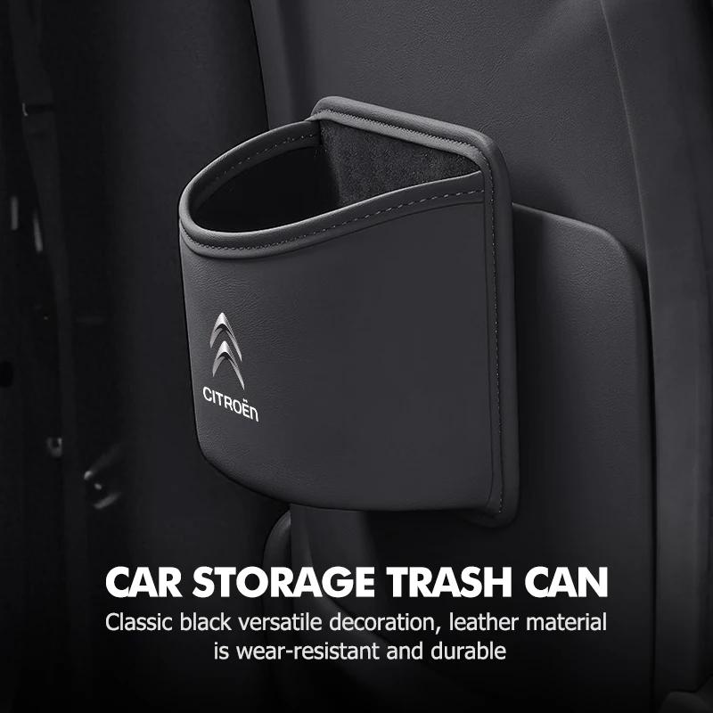 BYMF1 Car Trash Can Waste Rubbish Garbage Basket Organizer Storage Box For Citroen Jumper Celysee Cactus Picasso Aircross Saxo Grand