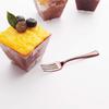 24pcs Plastic Disposable Spoons Golden Mini Spoon Set Plastic Imitate Metal Flatware For Barbecue Party Picnic Kitchenware