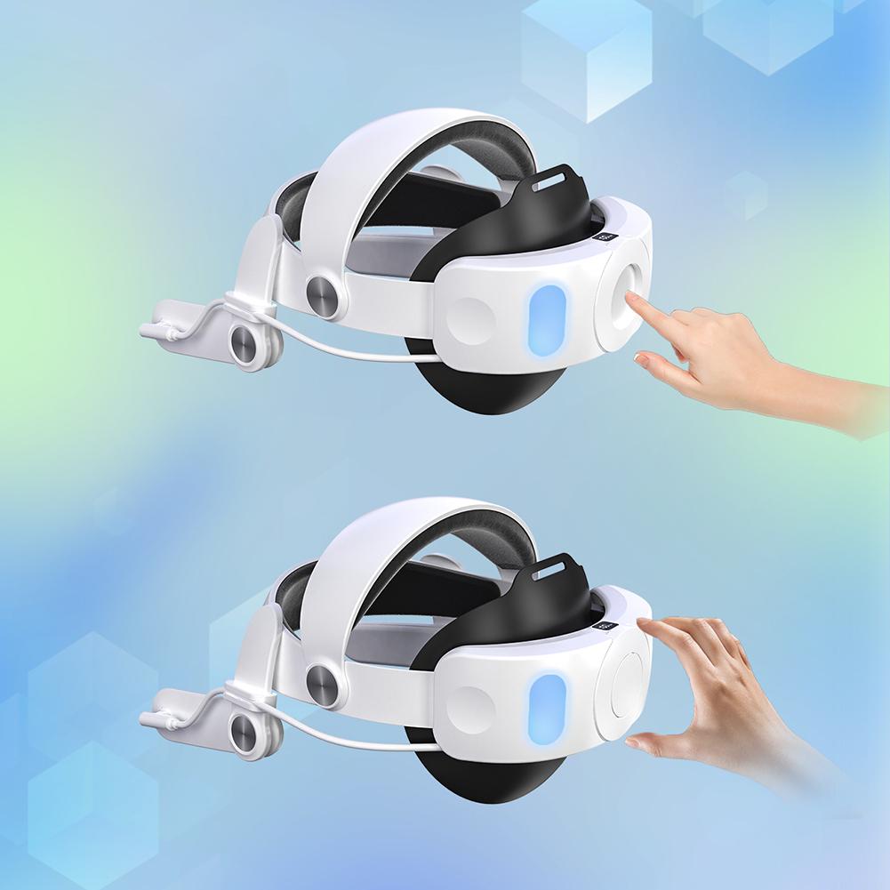 Elite Strap Replacement 10000mAh Adjustable Strap Extend Playtime and Comfort Reduce Facial Stress for Meta Quest 3S VR Headset