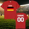 Gerunisexy National Football Custom Name Number T Shirt Unisex Personalized Diy 2026 Football Tour Match Day Fan Streetwear Tee