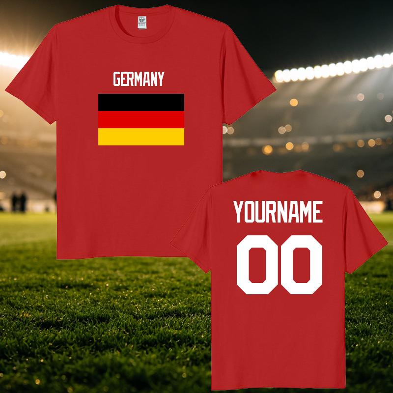 Gerunisexy National Football Custom Name Number T Shirt Unisex Personalized Diy 2026 Football Tour Match Day Fan Streetwear Tee