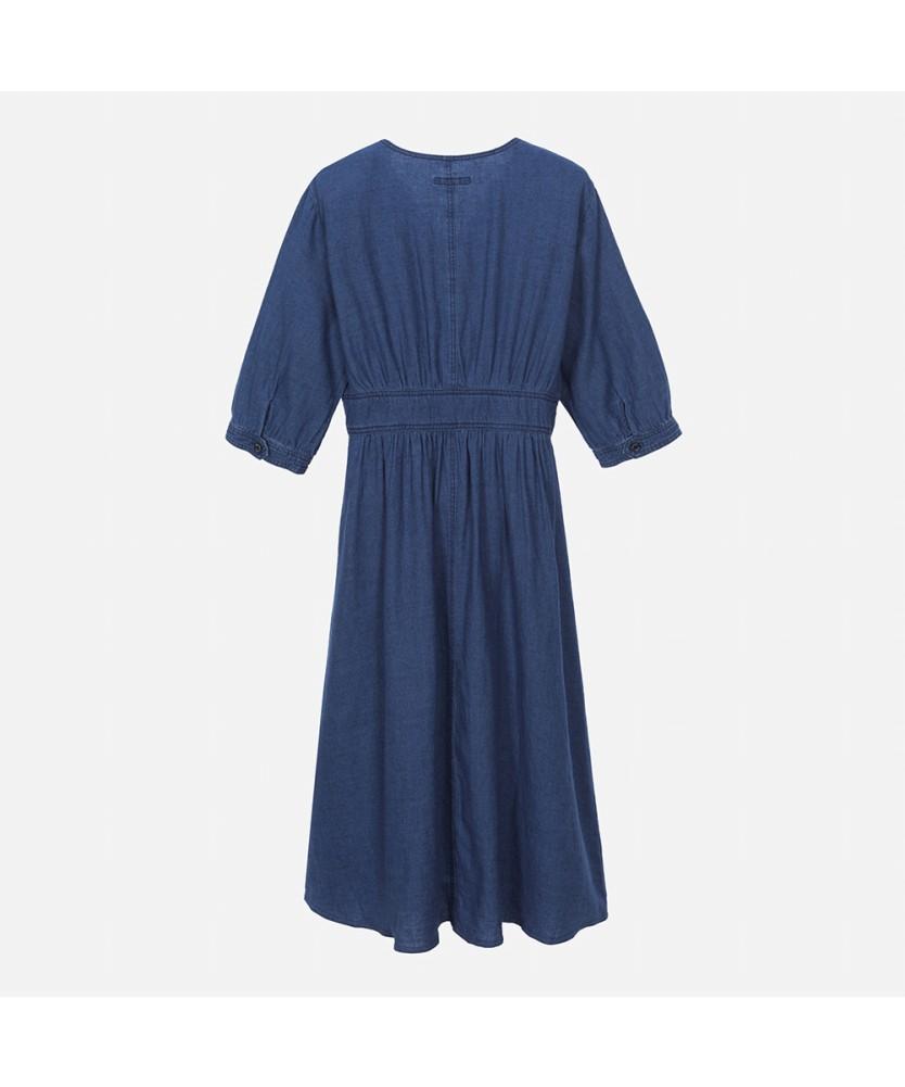 THURSDAY ISLAND V-Neck Full Open Denim Dress_T254Mop280W