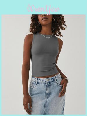 Y2k Sexy Crop Top With Nylon Fabric For Streetwear Girls