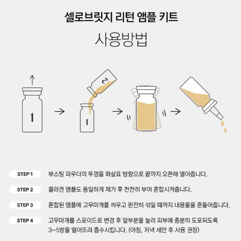[Cell-ro Bridge] Return Ampullen-Kit Exosome Hydro Collagen