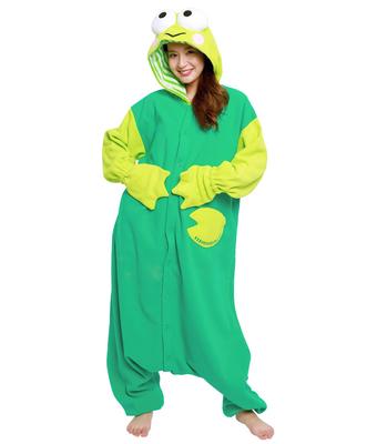 SAZAC Charakter Fleece Kigurumi Einheitsgröße, passt den meisten Sanrio Kerokero Keroppi