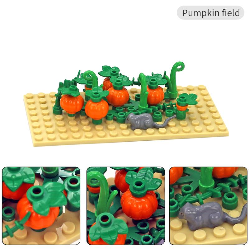 

Moc Farm Animals Trees Plants Construction Blocks Toy Sets Henhouse Blocks Toy Sets For Kids Gifts With Vegetables Fruits Blocks Parts