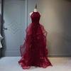 Black Sequined Evening Dress Dress Women's 1011 New Dress Trailing Party Host Adult Evening Dress One