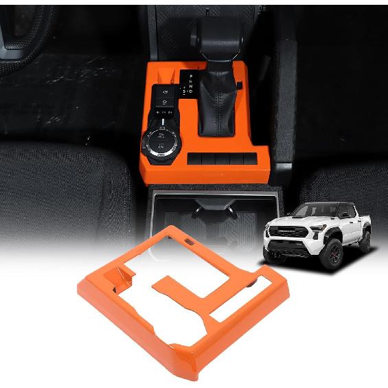 

Daeiclru Gear Shift Panel Cover Trim Compatible with Toyota Tacoma 2024 2025, Gear Shifter Console Anti-Scratch Panel Decorative Sticker Trim Frame помаранчевий