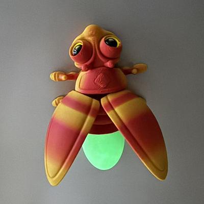 3D Tištěné Svítící Figurky Světlušek Magnetky na Dveře Lednice Dekorativní Magnety Světlušek Stolní Ozdoba Dekorativní Socha